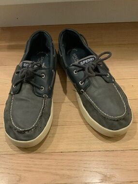 SPERRY boys Cruise boat shoe loafer slide on size youth 7